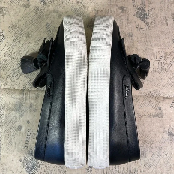 Longchamp Fall 2015 Ready to Wear Collection platform black leather loafers - Picture 8 of 14